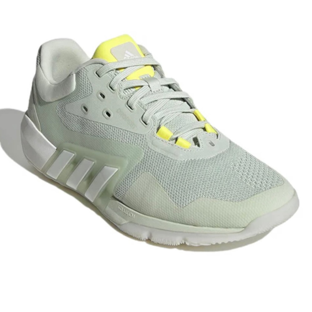 Adidas dropset in linen green beam yellow!